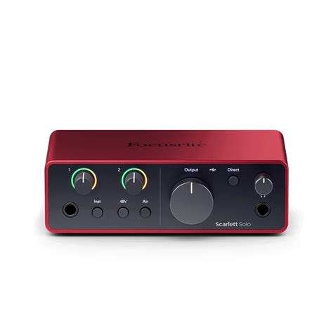 Focusrite Scarlett Solo 4th Gen Audio Interface