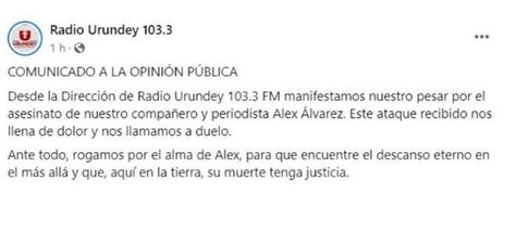 Matan A Tiros A Periodista Álex Álvarez En Paraguay Fue Un Ataque Directo