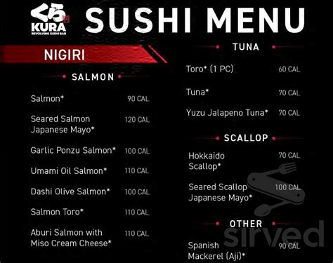 Kura Revolving Sushi Bar Now Open For Dine In And Delivery Menu In