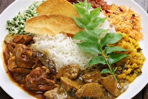 Sri lankan rice and curry dish Stock Photo by ©asimojet 114121712