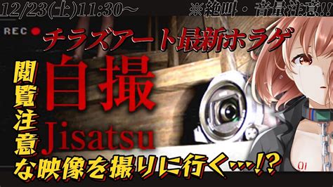 自撮 Jisatsuチラズアート最新作ホラゲ廃屋探索とか絶対やめた方がいいやつじゃん響生エリカ 新人Vtuber