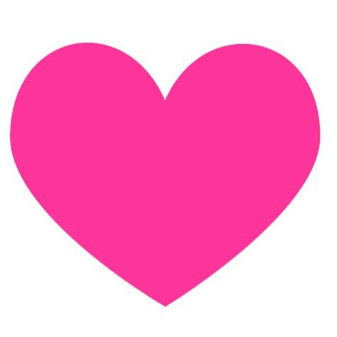 Hot Pink Heart Magnet Photo Cutouts Zazzle