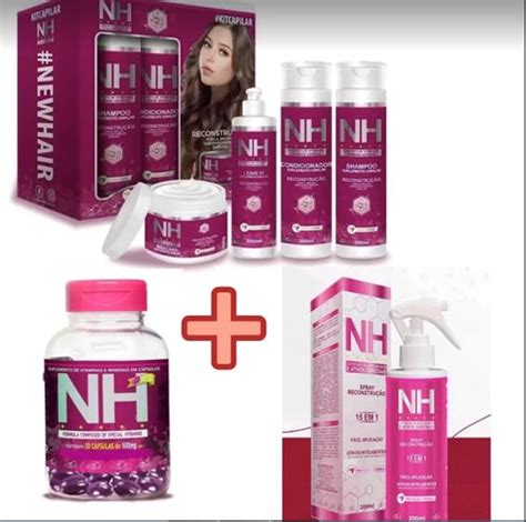 Kit Capilar Completo Nh New Hair Itens Belkit Kit De Tratamento