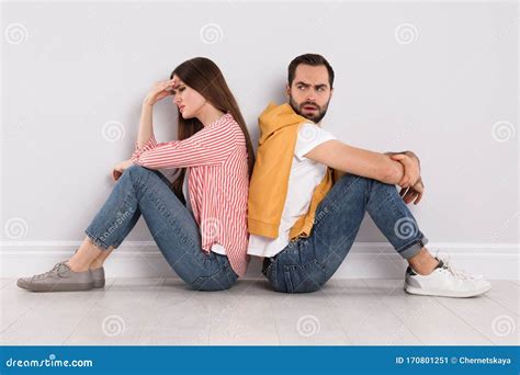 Unhappy Young Couple With Relationship Problems Stock Image Image Of