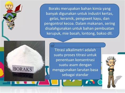 Menentukan Kadar Boraks Dengan Titrasi Alkalimetripptx