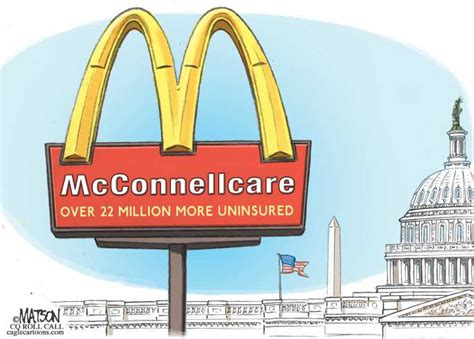 Political Cartoon On Senate Gop Health Bill Revealed By Rj Matson