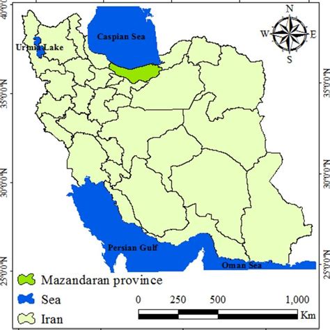 Location Of Mazandaran Province In Iran Download Scientific Diagram