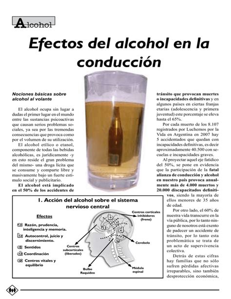 Efectos Del Alcohol En La Conducción