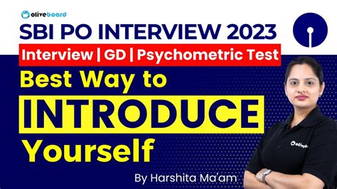 Best Way To Introduce Yourself In SBI PO Interview 2023 SBI PO