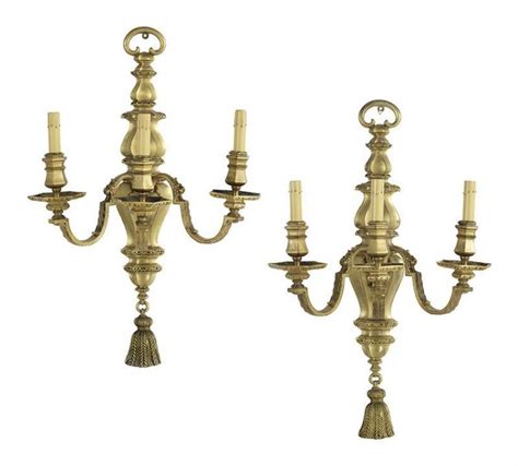 Lot Pair Of Louis XIV Style Gilt Bronze Sconces