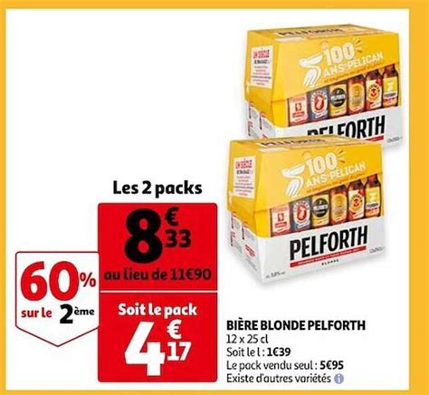 Promo Bi Re Blonde Pelforth Chez Auchan Icatalogue Fr