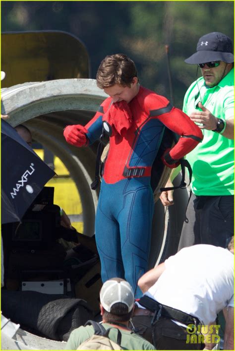 Full Sized Photo Of Tom Holland Spider Man Costume First Look Set