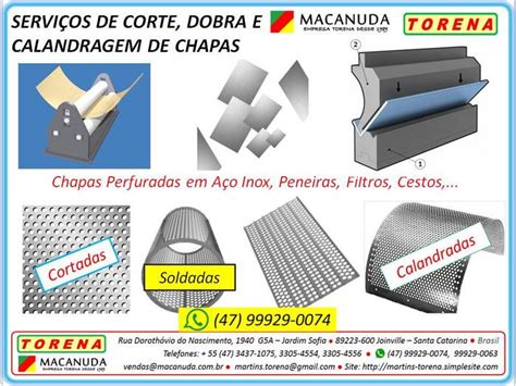 Corte E Dobra De Chapas Joinville Torena Macanuda Cimm