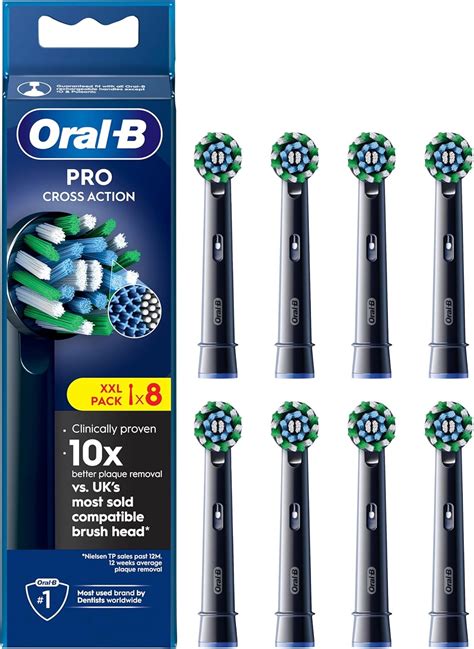 Oral B Pro Cross Action Electric Toothbrush Head X Shape And Angled