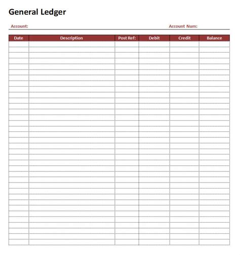 31 Small Business General Ledger Template Easy – Keyhome in Small Business Ledger Template — db ...