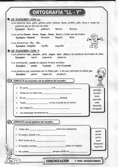 ORTOGRAFÍA- 5to primaria