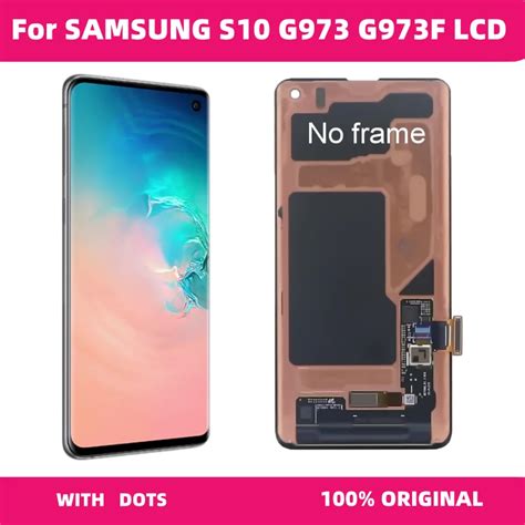 100 oryginalny AMOLED S10 wyświetlacz LCD do SAMSUNG Galaxy S10 G973