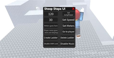 Steep Steps Change Jump Power Change Speed Change Meters Scripts