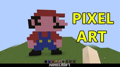 Mario Pixel Art Minecraft Tutorial Minecraft Super Mario Edition Pixel Art Drawing Tutorial