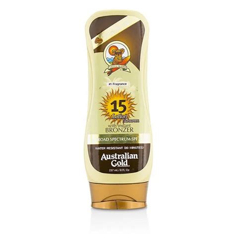 Australian Gold Lotion Sunscreen SPF 15 With Instant Bronzer 237ml 8oz