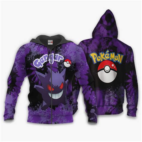 Pokemon Gengar Hoodie Custom Anime Merch Clothes All Of Our Custom Anime Merch Clothes Are Made