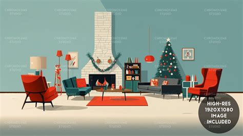 Holiday Mid Century Modern Procreate And Adobe Digital Color Palette