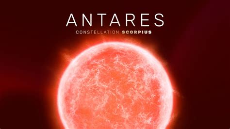 Antares Star Facts Constellation Life Cycle Color Red Star In The