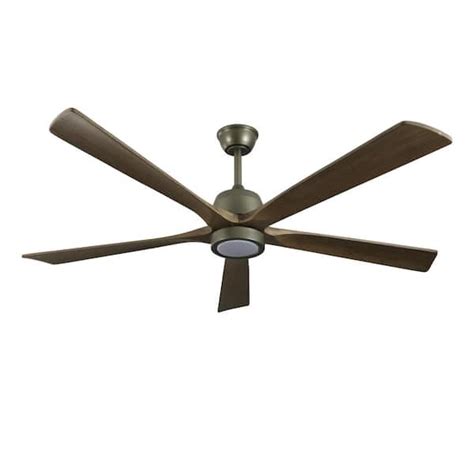 Jushua 60 In Indooroutdoor Modern Wood Ceiling Fan With Light And