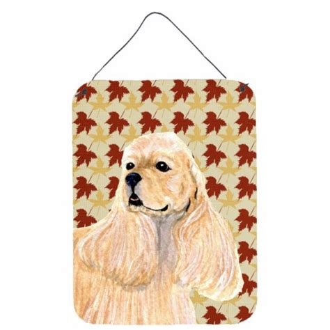 Cocker Spaniel Fall Leaves Portrait Wall Or Door Hanging Prints 16hx12w Kroger