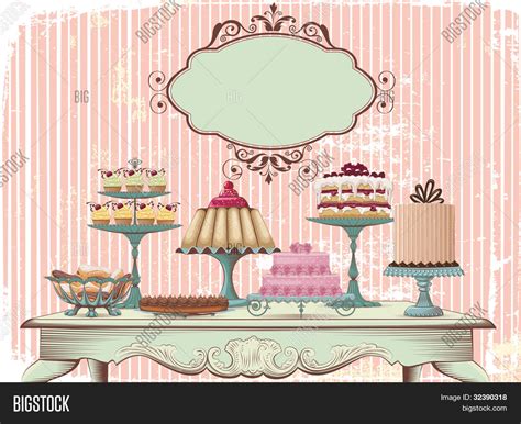 Old Fashioned Table Vector And Photo Free Trial Bigstock