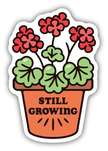 Stickers Northwest Still Growing Geranium Vinyl Sticker 1 Ct Fred Meyer