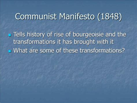 Ppt Communist Manifesto 1848 Powerpoint Presentation Free Download Id3104895