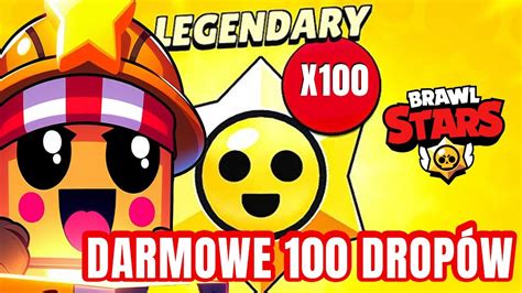 OTWORZYŁEM 100 DARMOWYCH STARR DROPÓW w BRAWL STARS LEGENDY YouTube