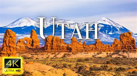 Flying Over Utah K Video Uhd Peaceful Music With Stunning