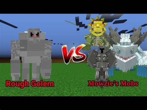 Rough Golem Vs Mowzie S Mobs Minecraft Mob Battle Youtube