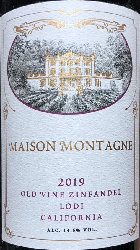 Maison Montagne Old Vine Zinfandel Usa California Central