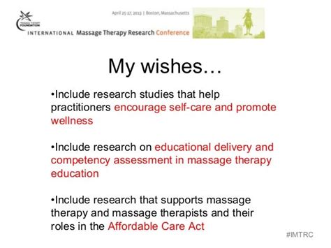 Next Steps For The Massage Therapy Research Agenda Copy