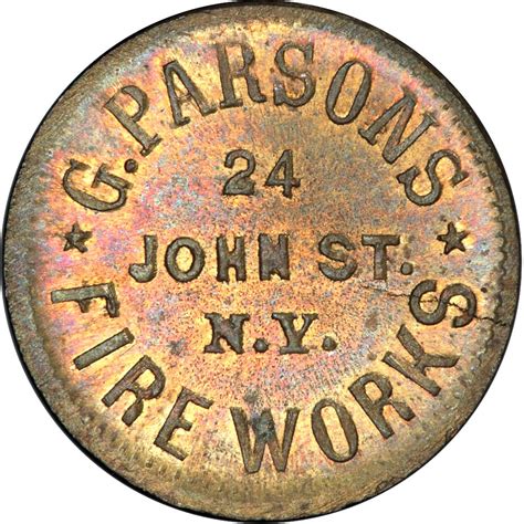 Civilwartokens NY630BE 1b New York City Fire Works Civil War