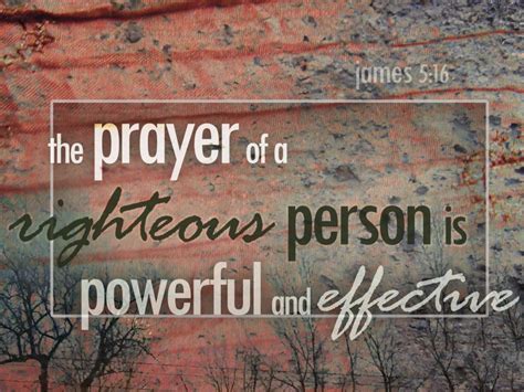 The Prayer of Righteous Person | CrossPoint Community Church