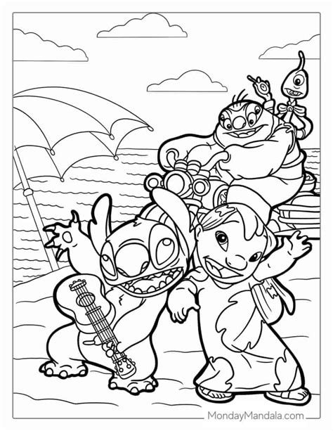 Free Printable Lilo And Stitch Coloring Pages Off