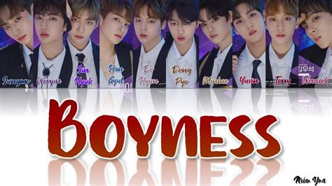 Produce X Boyness Color Coded Lyrics Han Eng Rom