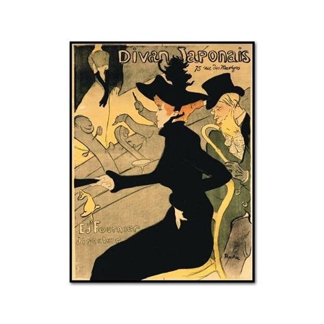 Divan Japonaise By Henri De Toulouse Lautrec Artblock Affiche Vintage