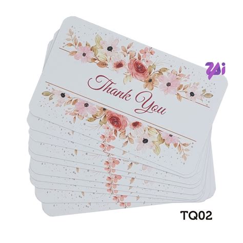 10pcs Thank You Tq Card Tag Kad Terima Kasih For Wedding Door T