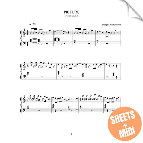 Picture Sheet Music Midi Sachin Sen