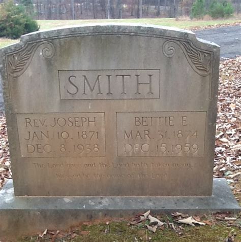 Rev Joseph Smith 1871 1938 Find A Grave Memorial