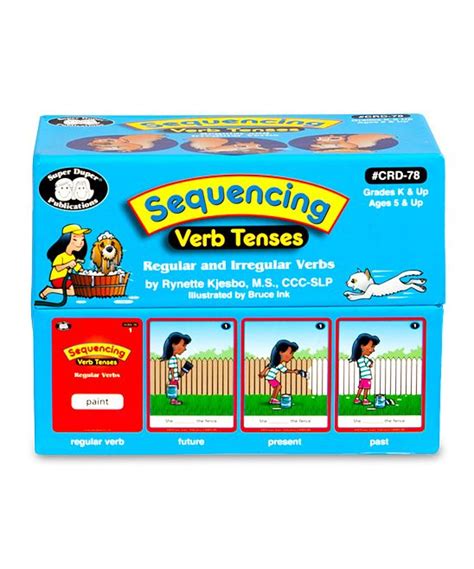 Sequencing Verb Tenses Flash Card Set Verb Tenses Regular And