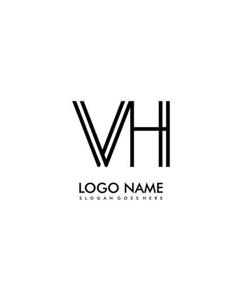 VH Initial Minimalist Modern Abstract Logo 24665211 Vector Art At Vecteezy