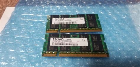 Yahoo オークション 即決 ELPIDA製 2GB2枚 合計4GB DDR2 PC2 6400S