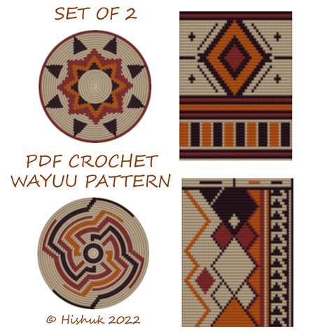 Wayuu Bag Pattern Set Of Charts Tapestry Crochet Ethnic Etsy Australia