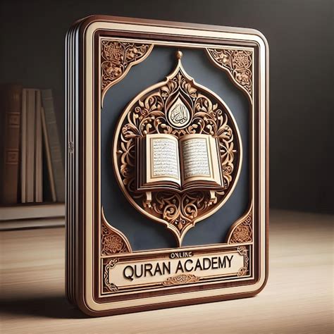 Beautiful Logo Quran Academy Premium Ai Generated Image